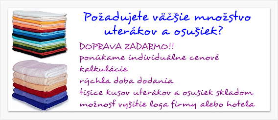 Uteráky pro hotely